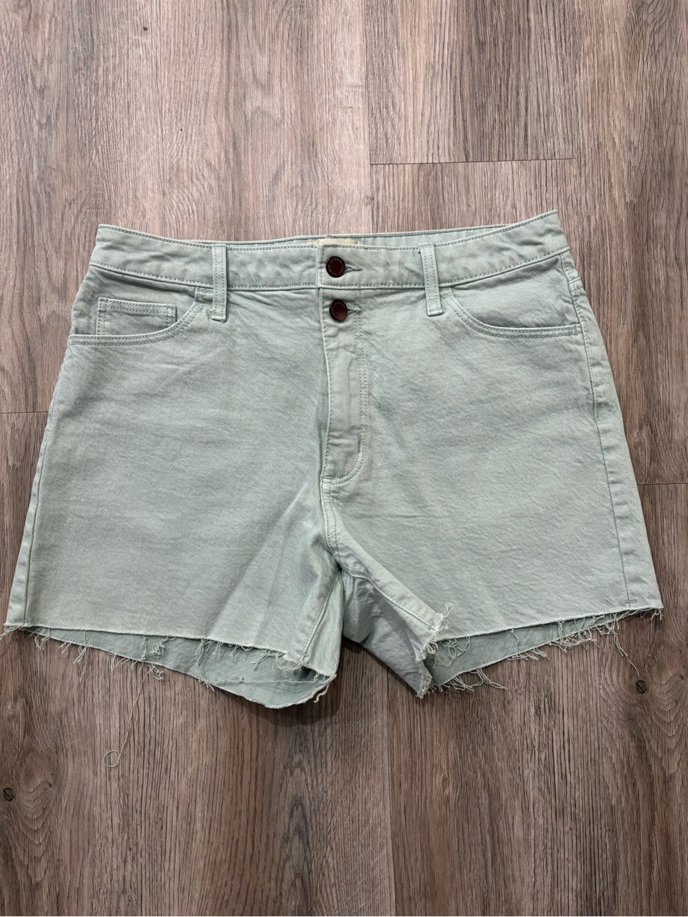 Universal Thread Double-Button Cutoff Shorts - Mint